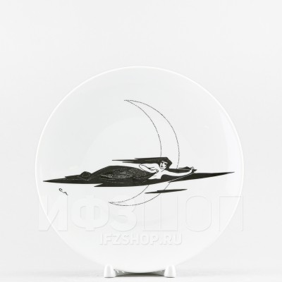 Декоративная тарелка 19.5 см рис. Ночь