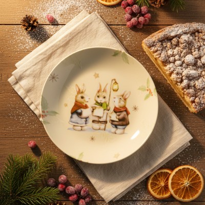 Тарелка глубокая 20.5 см ф. Универсал рис. Рождественский вечер