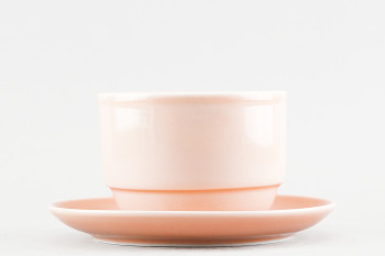 Чашка с блюдцем чайная ф. Браво рис. Акварель (розовый)