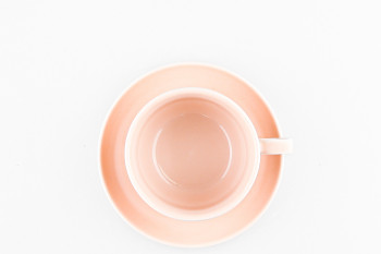 Чашка с блюдцем чайная ф. Браво рис. Акварель (розовый)
