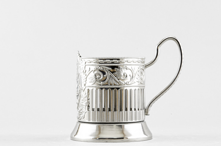 Подстаканник никелированный с эмалью, Миру мир в Челябинске