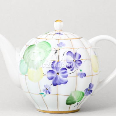 Чайник заварочный ф. Тюльпан рис. Лесная фиалка