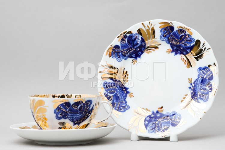Комплект чайный ф. Тюльпан рис. Золотой сад в Москве