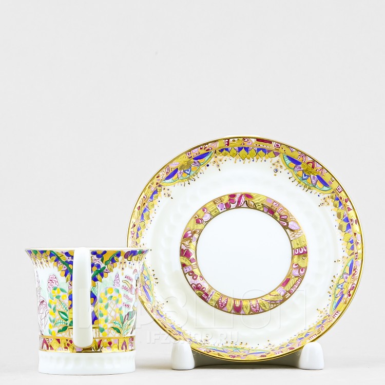 Чашка с блюдцем кофейная ф. Вертикаль рис. Русский балет в Москве