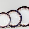 Набор тарелок ф. Вырезной край рис. Золотое кружево, 18 предметов