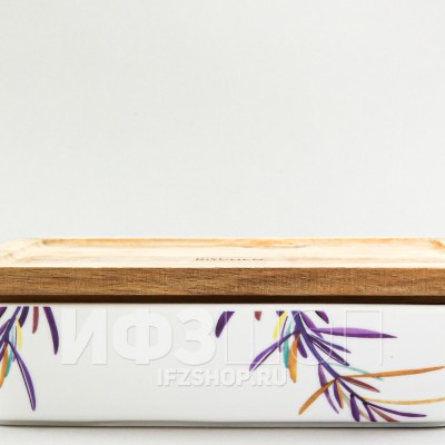 Форма для запекания квадратная рис. Розмарин (23 х 23 см)