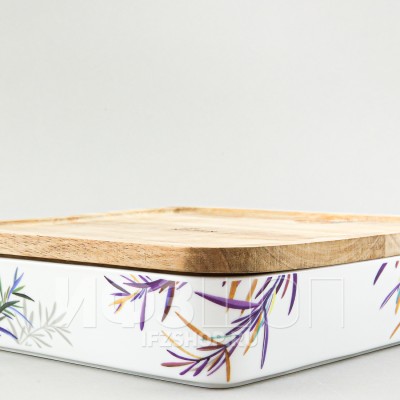 Форма для запекания квадратная рис. Розмарин (23 х 23 см)