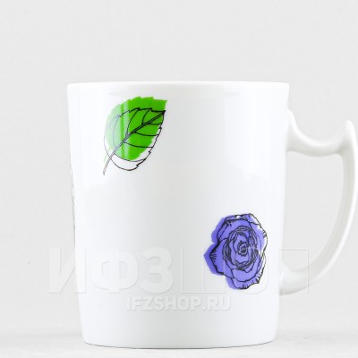 Бокал ф. Снежное утро рис. Галерея роз