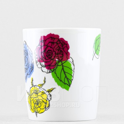 Бокал ф. Снежное утро рис. Галерея роз