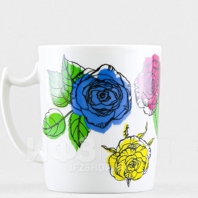 Бокал ф. Снежное утро рис. Галерея роз