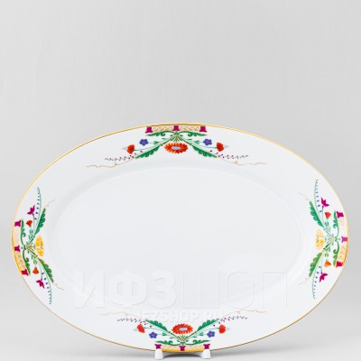 Блюдо овальное 40 х 29.5 см ф. Европейская рис. Замоскворечье