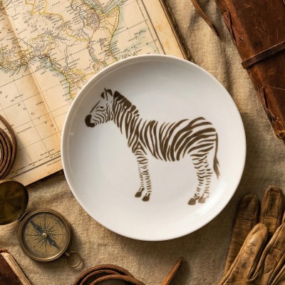 Тарелка глубокая 20.5 см ф. Универсал рис. Сафари. Зебра