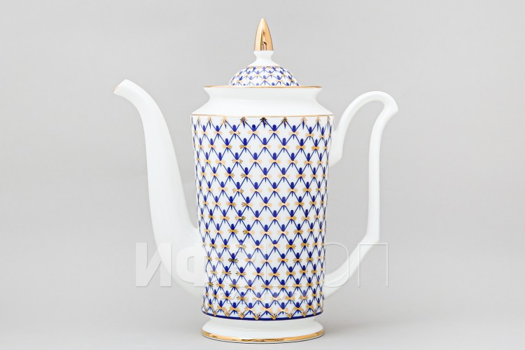 Сервиз кофейный ф. Юлия рис. Кобальтовая сетка, 15 предметов в Москве