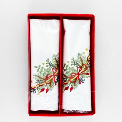 Набор из 2 салфеток 45х45 см рис. Календа с вышивкой