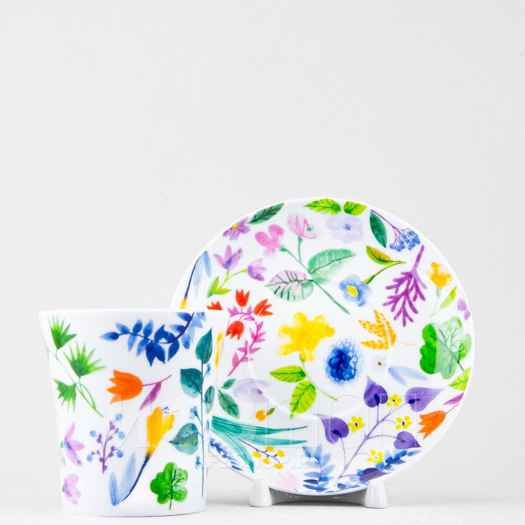 Бокал с блюдцем ф. Ленинградский рис. Primavera в Челябинске