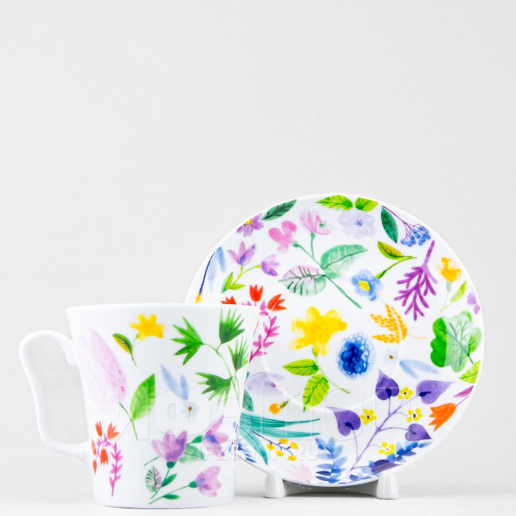 Бокал с блюдцем ф. Ленинградский рис. Primavera в Челябинске