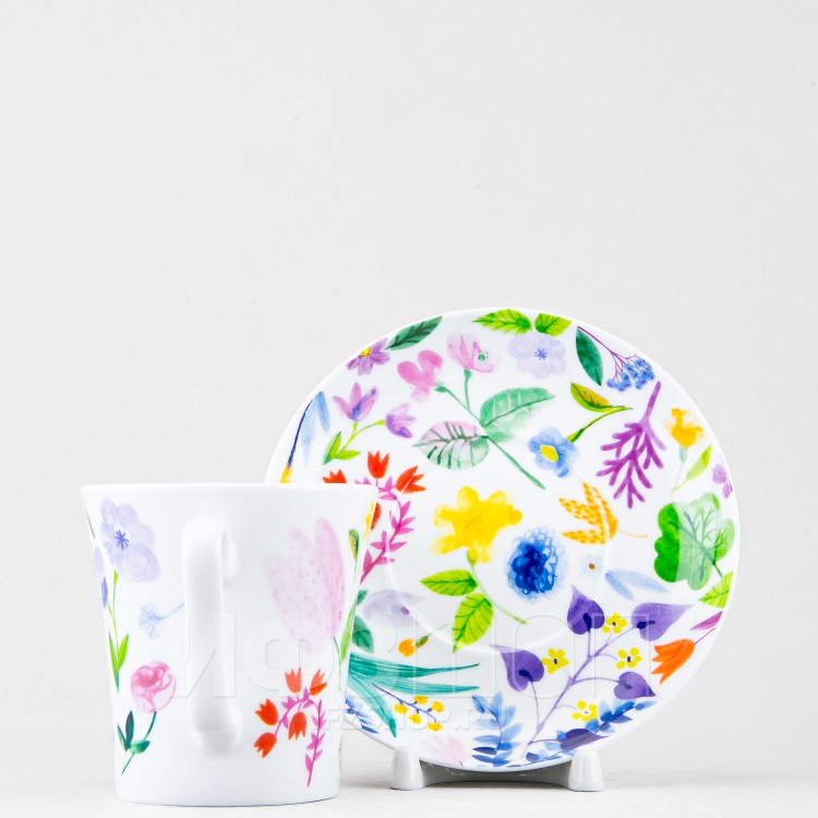 Бокал с блюдцем ф. Ленинградский рис. Primavera в Челябинске