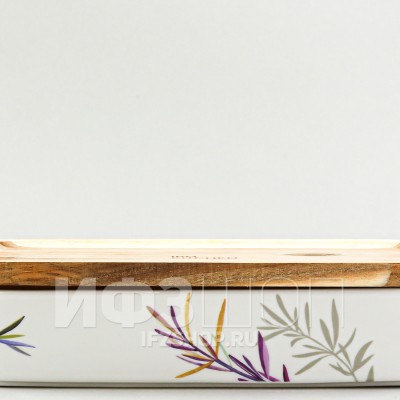 Форма для запекания прямоугольная рис. Розмарин (20 х 14 см)