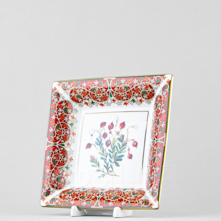 Подставка для мелочей 16.5х16.5 см рис. Клюква заповедная в Москве