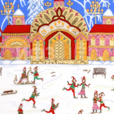 Пласт 36,8х26 см рис. На Катке. В огнях вечера №2