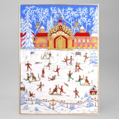 Пласт 36,8х26 см рис. На Катке. В огнях вечера №2