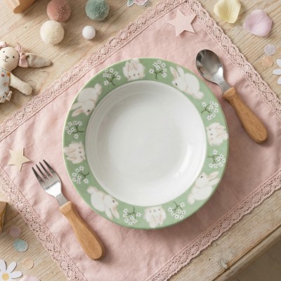 Тарелка глубокая 20 см ф. Идиллия рис. Bunny / Кролик