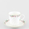Чашка с блюдцем кофейная ф. Витая рис. Весенний в Москве