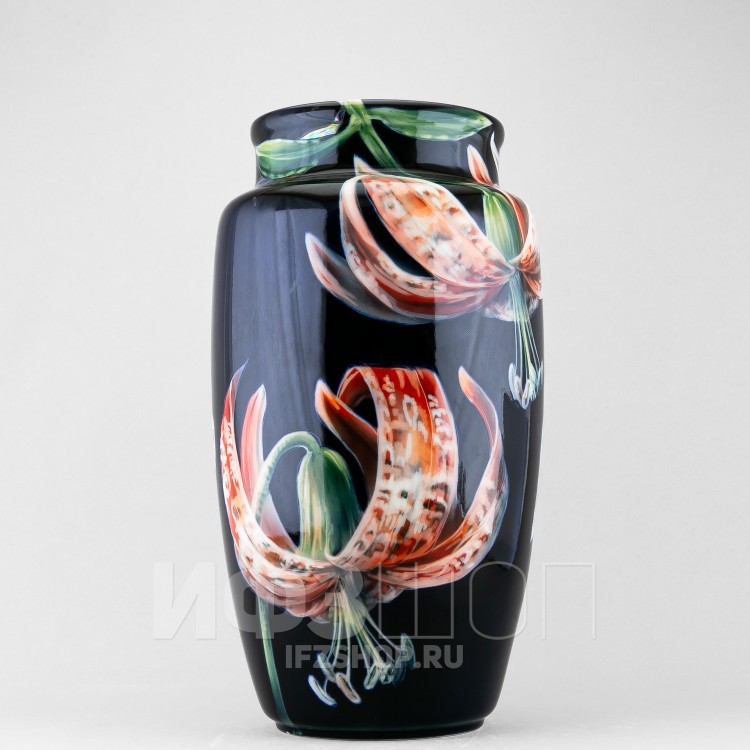 Ваза ф. Китайская с.р. рис. Ирисы Лилия темный в Москве