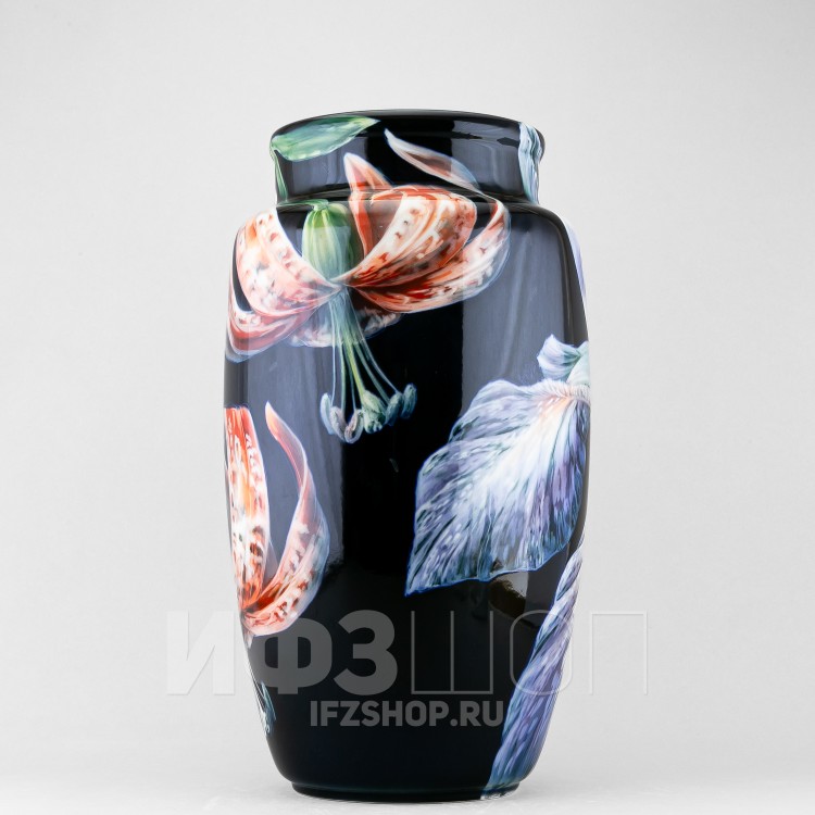 Ваза ф. Китайская с.р. рис. Ирисы Лилия темный в Москве