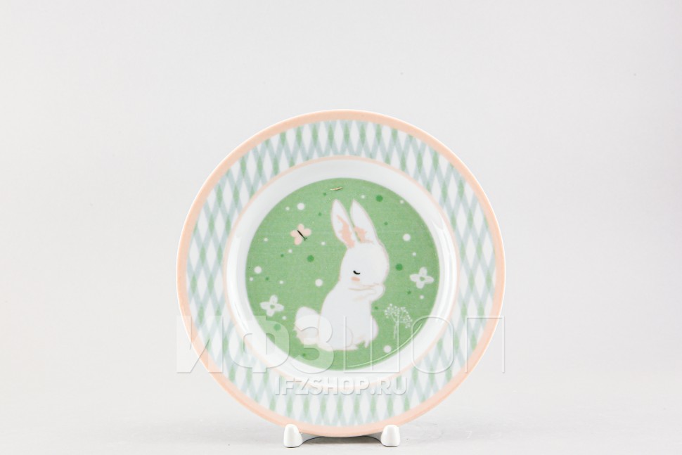 Тарелка плоская 20 см ф. Идиллия рис. Bunny / Кролик