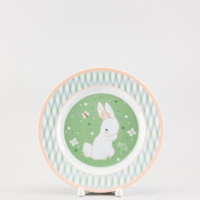Тарелка плоская 20 см ф. Идиллия рис. Bunny / Кролик
