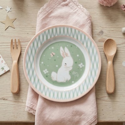 Тарелка плоская 20 см ф. Идиллия рис. Bunny / Кролик