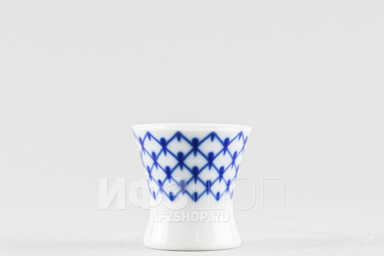 Рюмка для яйца ф. Молодежная рис. Кобальтовая сетка (без золота) 