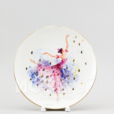 Декоративная тарелка 19.5 см рис. Фея сирени