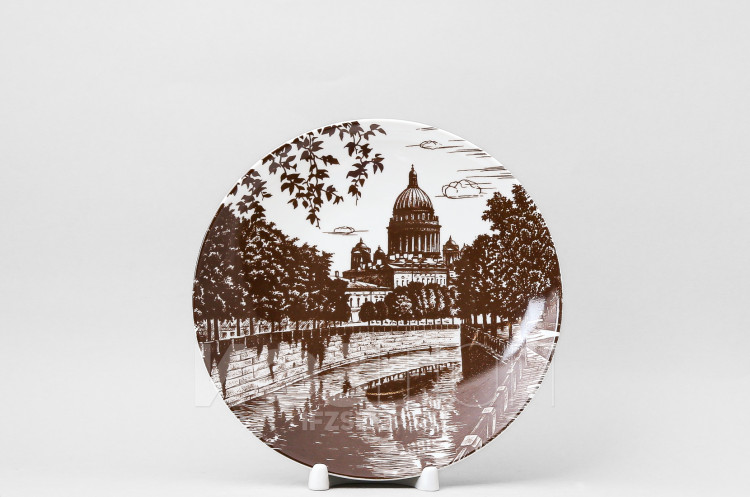 Декоративная тарелка 19.5 см рис. Мойка в Москве