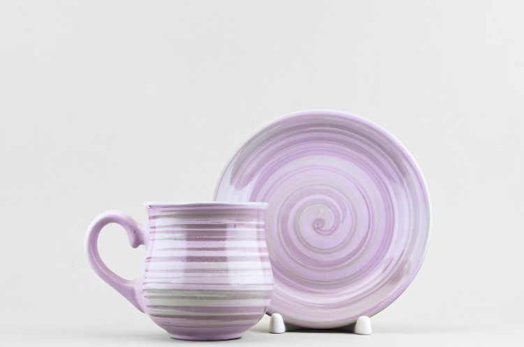 Чашка с блюдцем чайная ф. Соната рис. Лаванда в Москве