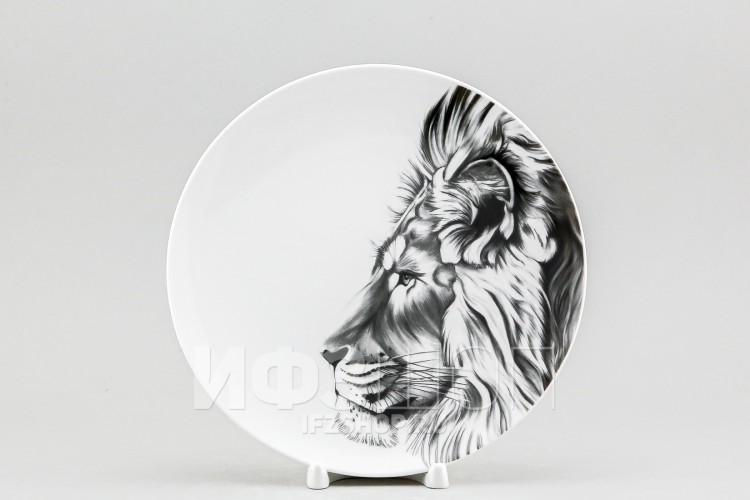 Тарелка плоская 24 см ф. Универсал рис. Лев 
