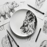 Тарелка плоская 24 см ф. Универсал рис. Лев