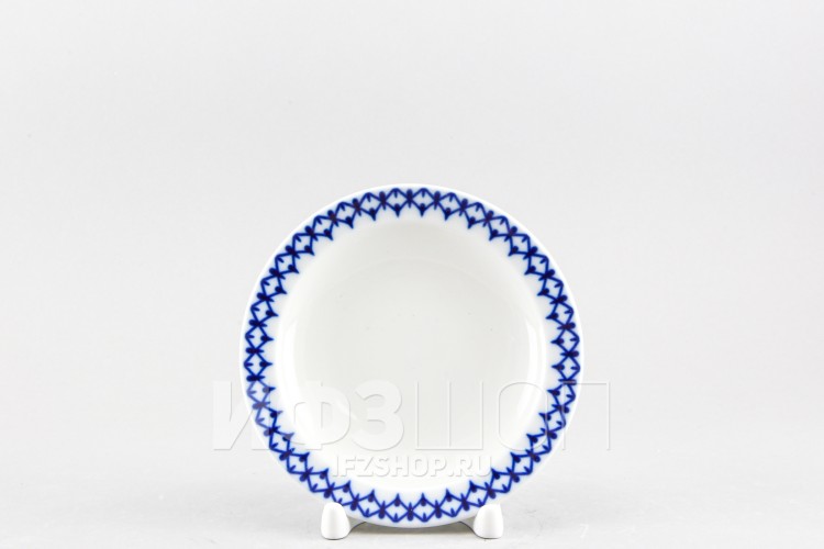 Пепельница ф. Молодежная круглая рис. Кобальтовая сетка (без золота) 