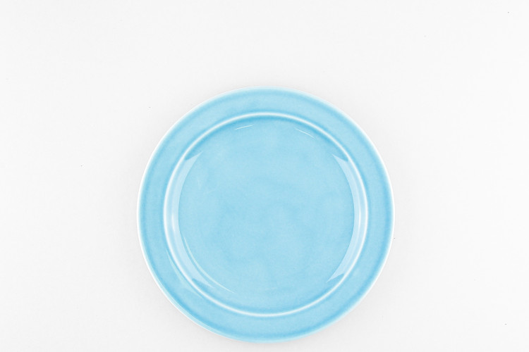 Тарелка плоская 20 см ф. Принц рис. Акварель (голубой) в Пензе