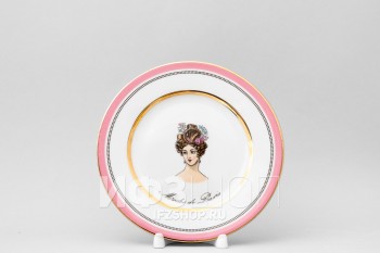 Тарелка плоская 18 см ф. Европейская-2 рис. Modes de Paris (розовый)