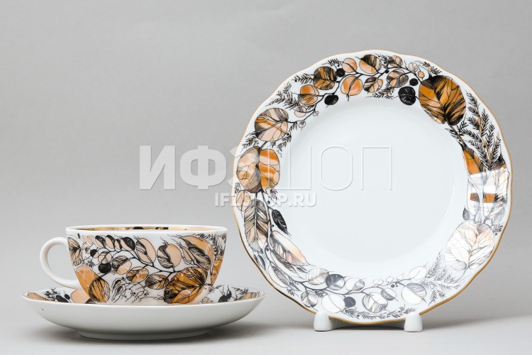 Комплект чайный ф. Тюльпан рис. Мой сад в Москве