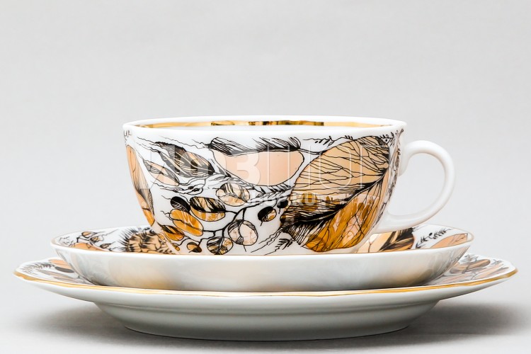 Комплект чайный ф. Тюльпан рис. Мой сад в Москве