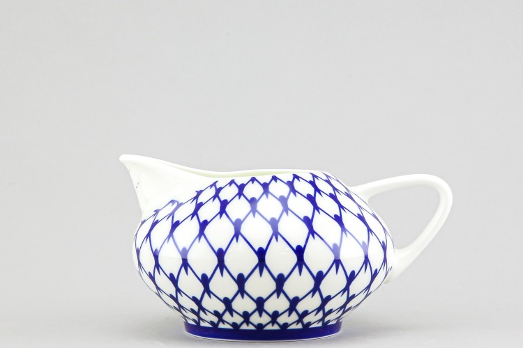 Сливочник ф. Купольная рис. Кобальтовая сетка (без золота) 