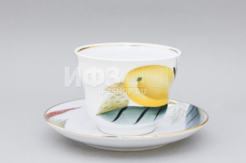 Чашка с блюдцем чайная ф. Сударыня рис. Груша