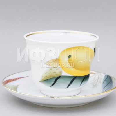Чашка с блюдцем чайная ф. Сударыня рис. Груша