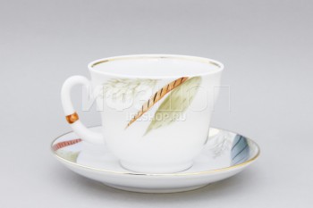 Чашка с блюдцем чайная ф. Сударыня рис. Груша