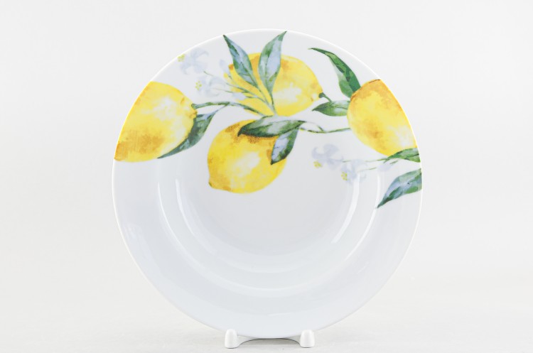 Тарелка глубокая 24 см ф. Идиллия рис. Лимоны 