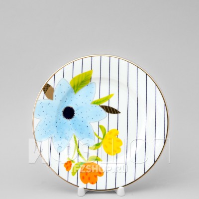 Тарелка плоская 20 см ф. Стандартная рис. Букет для Анны