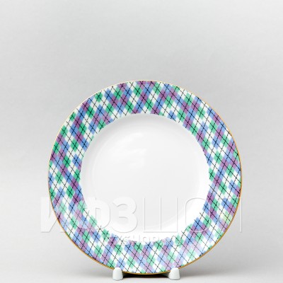 Тарелка плоская 20 см ф. Гладкая рис. Лапландия